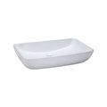 Elk Home Vitreous China Rectangle Vessel Sink, White 235 inch CVE237RC